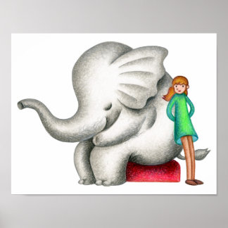 When an elephant and a girl come together. poster