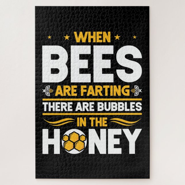 When Bees Are Farting Jigsaw Puzzle (Vertical)