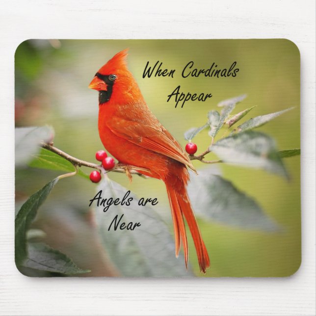 When Cardinals Appear, Angels are Near Mouse Pad (Front)