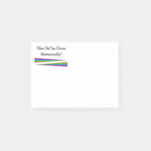 When Did You Choose Heterosexuality? Post-it Notes
