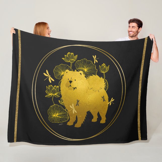 WHEN DRAGONS FLY  Chow    Fleece Blanket (In Situ)