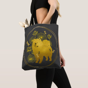 WHEN DRAGONS FLY Chow Tote or cross body bag