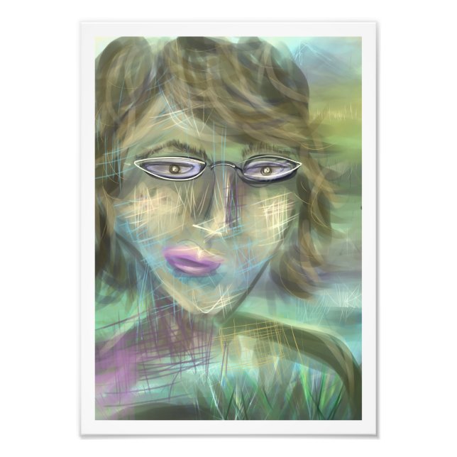 When Earth Speaks ~ Modern Feminine Portrait Photo Print (Front)