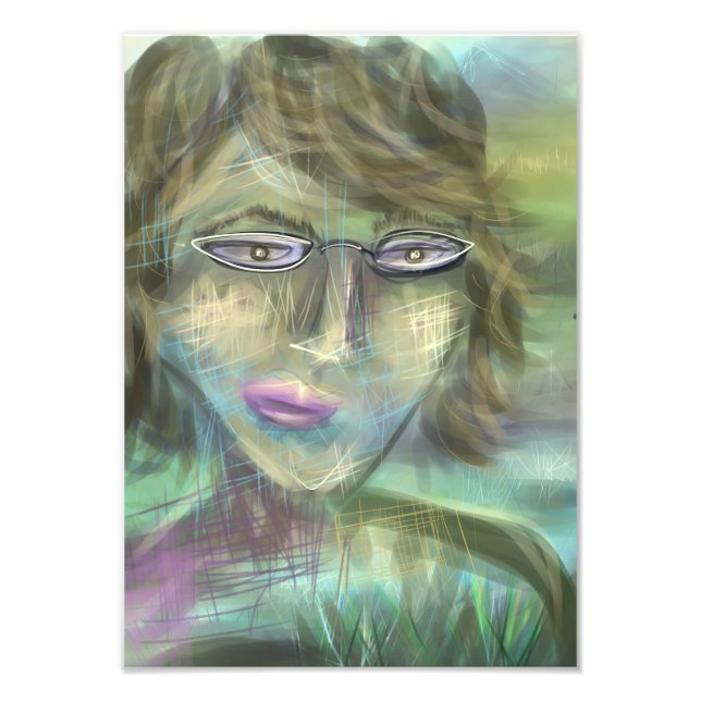When Earth Speaks ~ Modern Feminine Portrait Photo Print (Front)