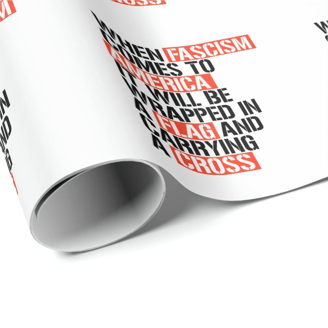 When Fascism comes to America Wrapping Paper (Roll Corner)