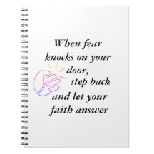 When Fear Knocks Let Faith Answer Black Text