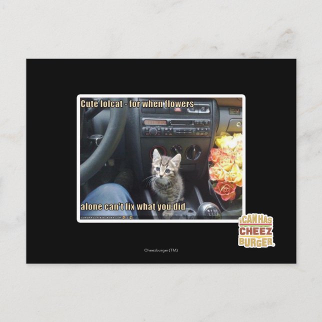 When flowers are not enough postcard (Front)