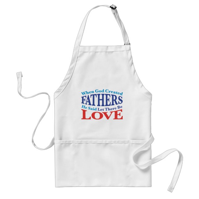 When God Created Fathers Standard Apron (Front)