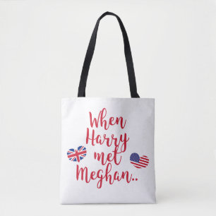 When Harry met Meghan Fun Royal Wedding Tote Bag