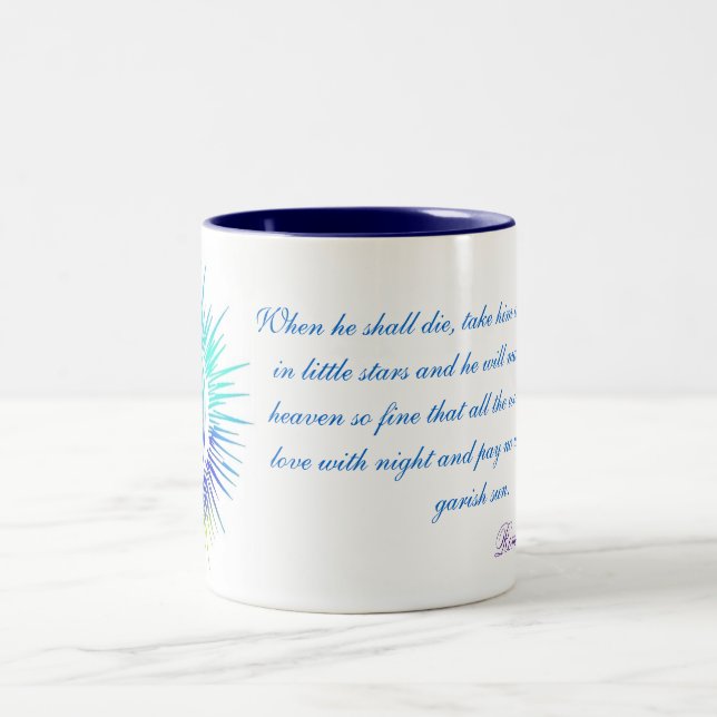 When He Shall Die Two-Tone Coffee Mug (Center)