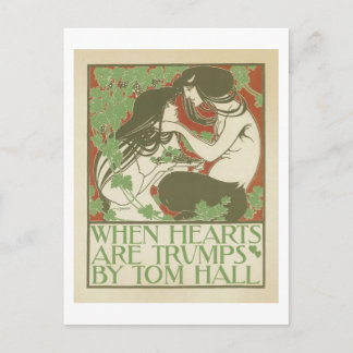 When Hearts are Trumps by Tom Hall Postcard