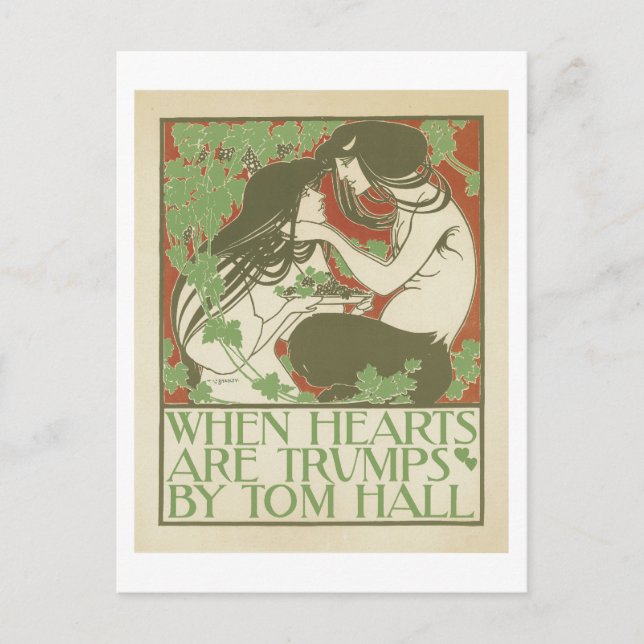 When Hearts are Trumps by Tom Hall Postcard (Front)