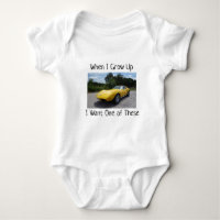 When I Grow Up 1973 Corvette Baby Bodysuit