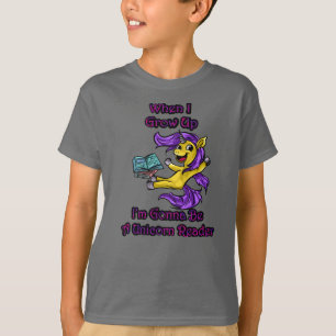 When I Grow Up I'm Gonna Be A Unicorn Reader Color T-Shirt