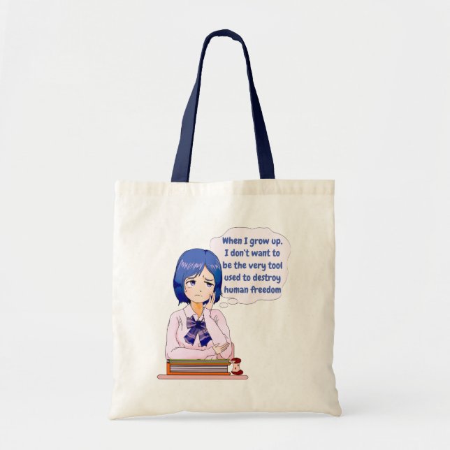 When I grow up tote Bag (Front)