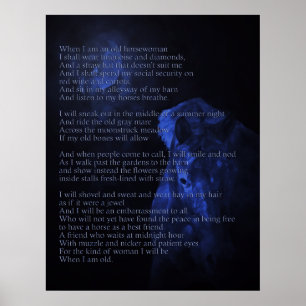 When I'm an Old Horse Woman Poster