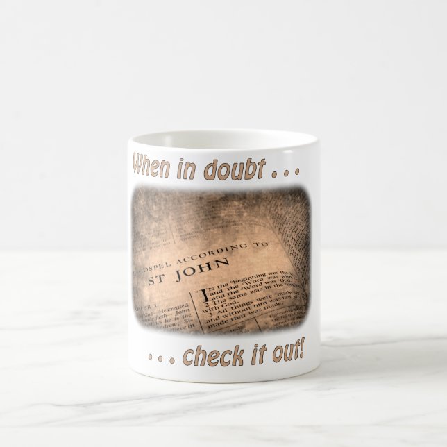 When in Doubt ... Check it Out Mug (Center)