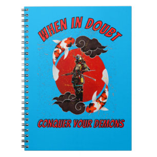 When in doubt, conquer your demons notebook