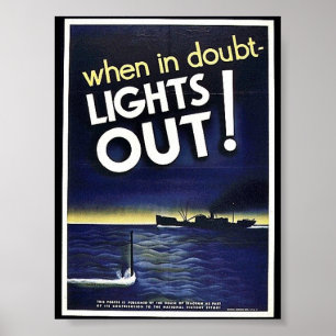 When In Doubt Lights Out! Poster