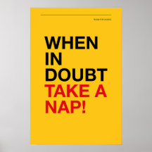 WHEN IN DOUBT, TAKE A NAP – Cozy Wall Art