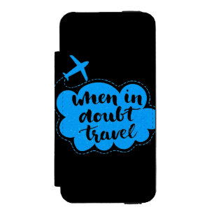 When In Doubt Travel Cloud Incipio Watson™ iPhone 5 Wallet Case