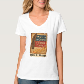 When in the Course of Human Events – Quill Flame T-Shirt