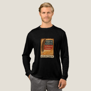 When in the Course of Human Events – Quill Flame Tri-Blend Shirt