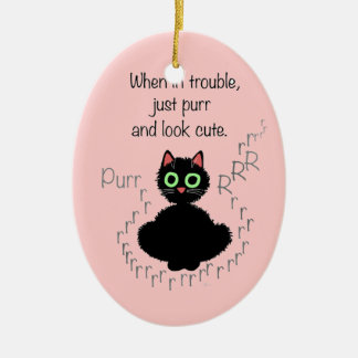 When in Trouble Ceramic Tree Decoration