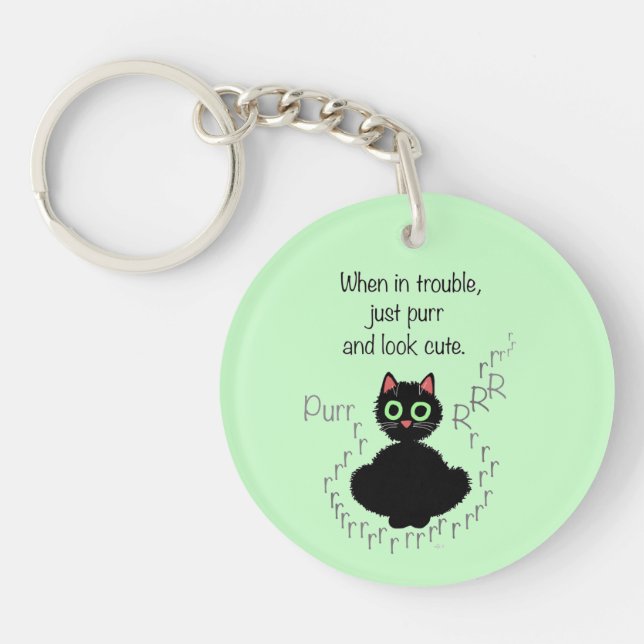 When in Trouble Key Ring (Front)