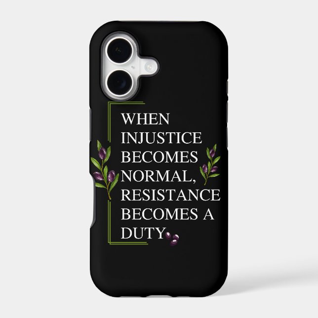WHEN INJUSTICE BECOMES NORMAL, RESISTANCE BECOMES  (Back)