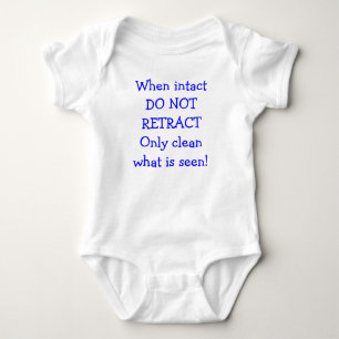 When Intact DO NOT RETRACT Baby Bodysuit