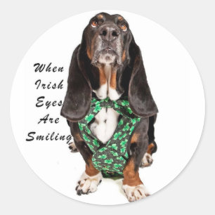 When Irish Eyes are Smiling Classic Round Sticker