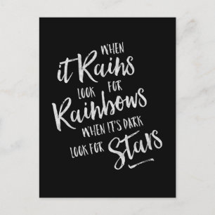 When It Rains - Inspirational Card