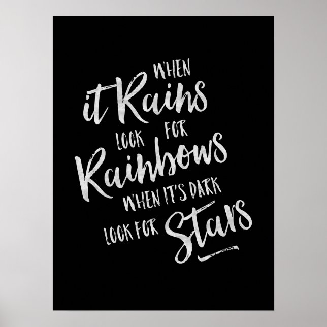 When It Rains- Inspirational Poster (Front)