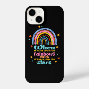 When It Rains Look For Rainbows iPhone 14 Case