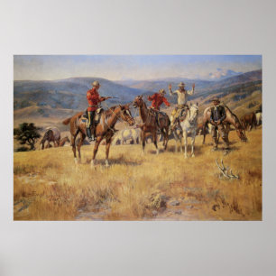 When Law Dulls the Edge of Chance by CM Russell Poster