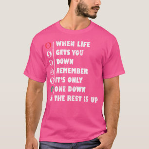 When Life Gets You Down Biker Motorcycle Gears Mo T-Shirt