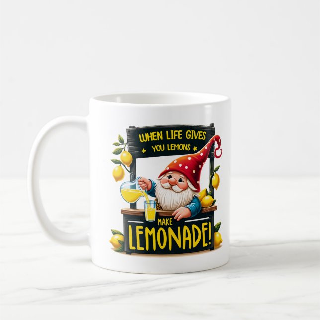 When life gives you lemon make lemonade coffee mug (Left)
