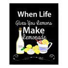 When Life Gives You Lemons Inspirational Quote