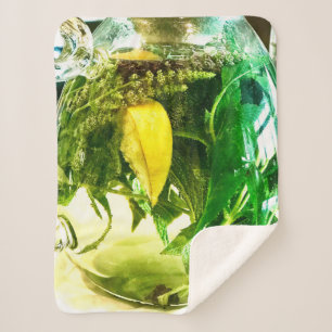 When life gives you lemons socks sherpa blanket