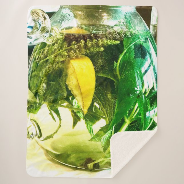 When life gives you lemons socks sherpa blanket (Front)