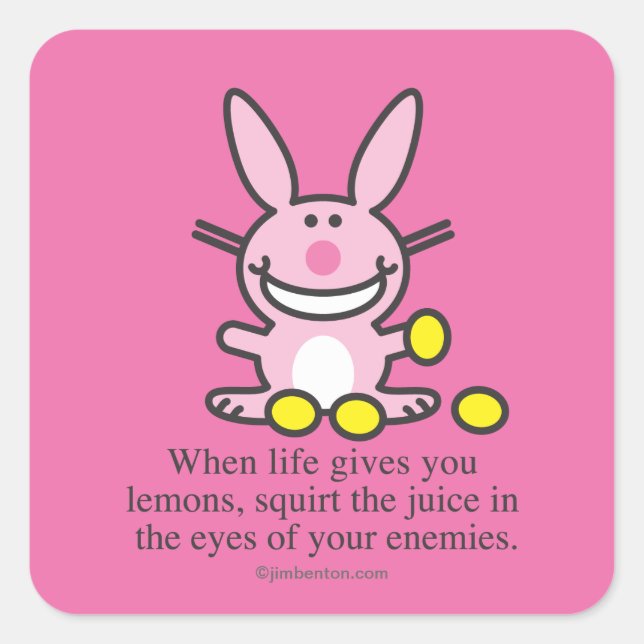 When Life Gives You Lemons Square Sticker (Front)