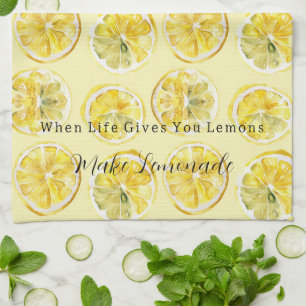 When Life Gives You Lemons Tea Towel