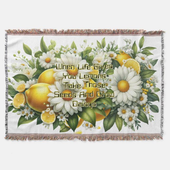 When Life Gives You Lemons  Throw Blanket (Front)