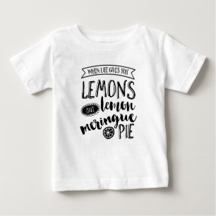 When life gives you lemons typography kids T-shirt