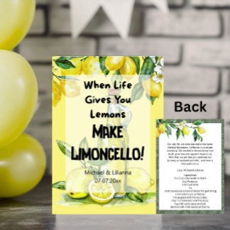 When Life Gives you Limoncello Elopement Card