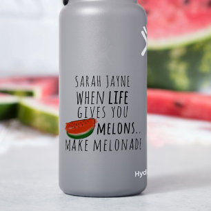 When Life Gives You Melons Fun Watermelon Sticker