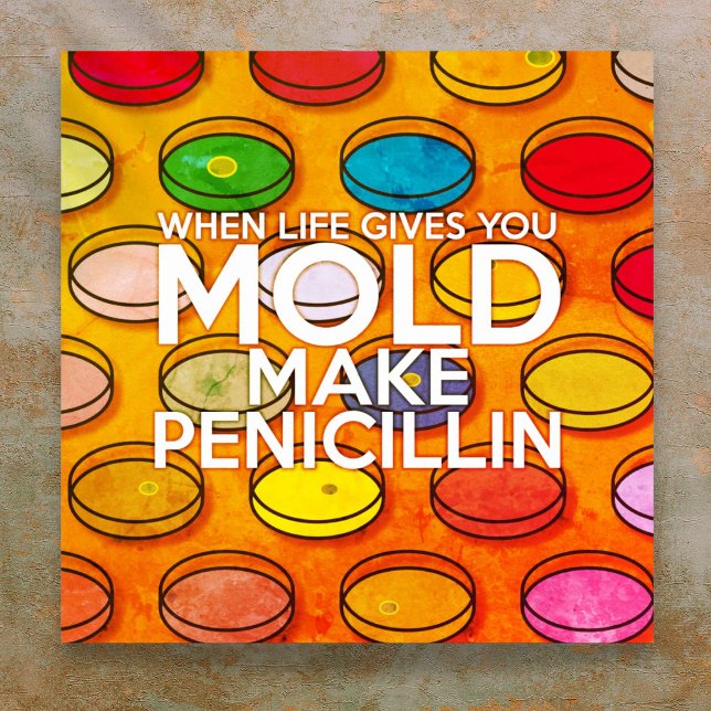WHEN LIFE GIVES YOU MOLD MAKE PENICILLIN Art Poster (WHEN LIFE GIVES YOU MOLD MAKE PENICILLIN Art Poster)