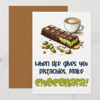 When Life Gives You Pistachios, Make Choconafa! Invitation