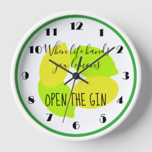 When life hands you lemons, open the gin clock